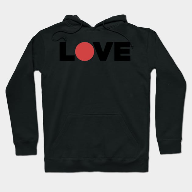 LOVE - Japanese Anime Rising Sun Hoodie by MeatMan